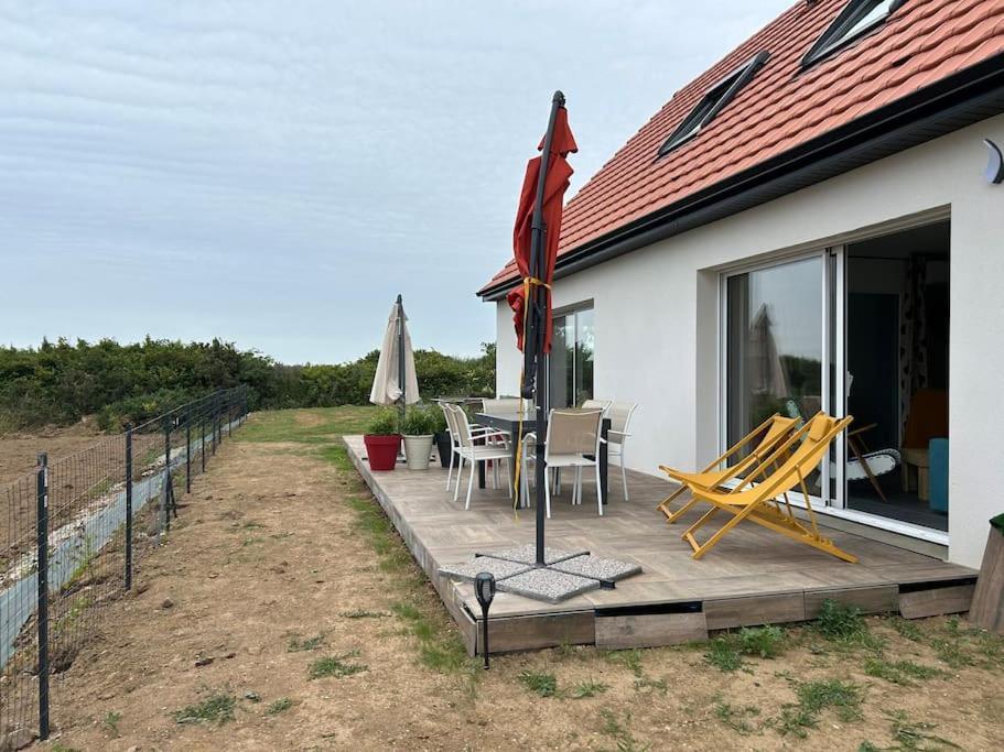 En Famille Ou Amis Avec La Mer Équihen-Plage Esterno foto